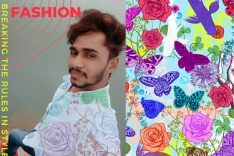 design floral pattern textile pattern fabric illustration according to your idea