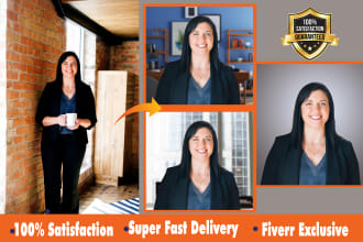 do professional business, corporate headshot photo edit and headshot retouch