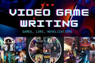 write and narrative design your video game or adapt for novelization