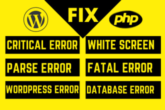 fix critical errors, wordpress error, fatal error and white screen of death
