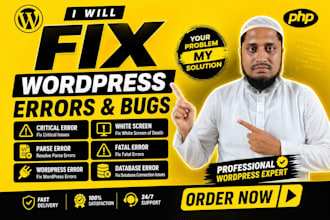 fix critical errors, wordpress error, fatal error and white screen of death