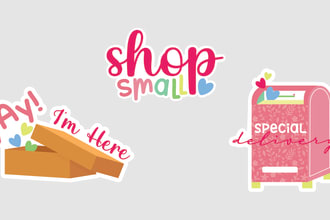 create cute custom sticker design