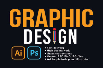 do photoshop editing and graphic design work quickly