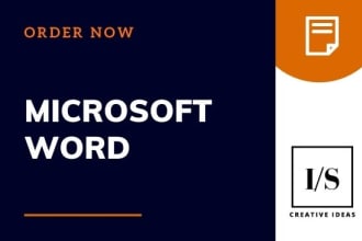 type edit format and design your ms word document in 12 hours