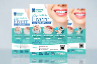 design modern health, fitness, gym, and any medical flyer