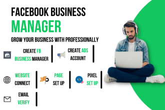 create fresh and verified facebook business manager and ads manager for you