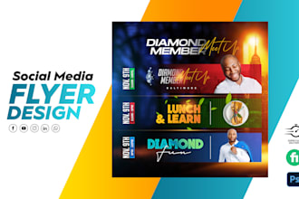 create professional event flyer, social media and online poster design