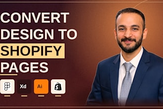 convert figma, PSD, HTML, ai design to shopify store and redesign shopify store