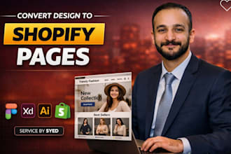 convert figma, PSD, HTML, ai design to shopify store and redesign shopify store