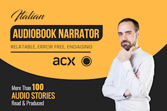 narrate and produce your italian audiobook male voice