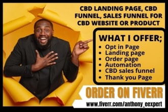 create cbd landing page,cbd sales funnel,sales funnel for cbd website