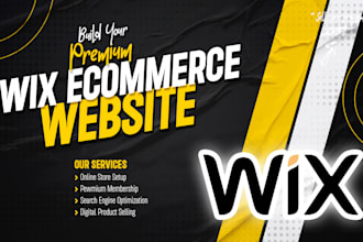 build or redesign your wix ecommerce website online store