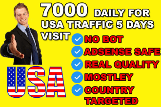 drive target keyword usa promote website traffic visitors