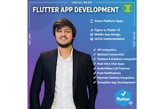 develop flutter apps, design flutter UI, and convert figma to flutter