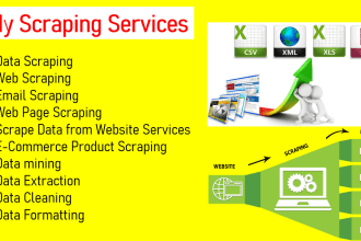 do web scraping, data mining from any website using python