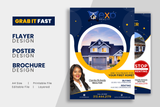 design professional real estate flyer