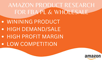 do amazon product research for amazon fba or fbm pl and whole sale