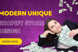 create shopify dropshipping store or shopify website design