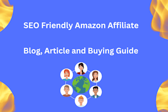 seo friendly amazon affiliate article, blog and buying guide