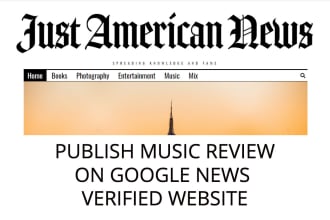 write a music review article and publish it on an online website