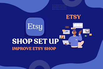 help you with etsy shop set up or improve etsy shop