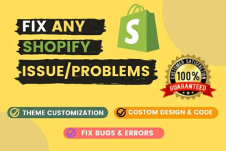 shopify custom coding and shopify bug fix in the theme
