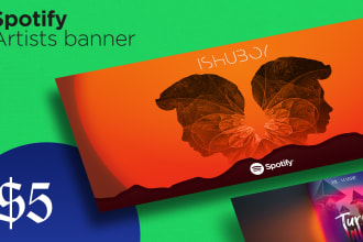design a creative spotify artist banner