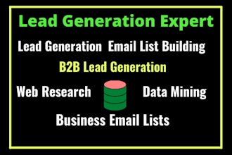 do lead generation b2b email list and linkedin leads