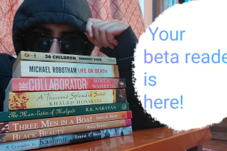 beta read your novel, fanfic, wattpad book, web novel, toons