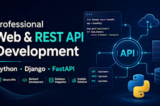 develop web applications with python django and fastapi