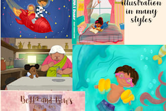 do children storybook illustrations in my style