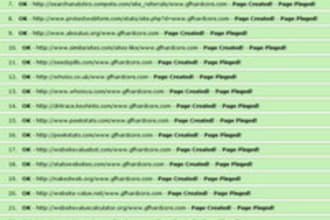 create 1600 Backlinks from statistics and whois sites