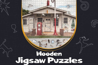 create jigsaw puzzle with whimsy engraving for laser cut