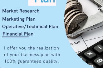 write business plan for you, financial plan and starups