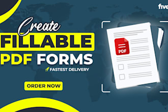 create or redesign a fillable form