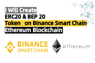 create erc20 bep20 token on ethereum and binance smart chain