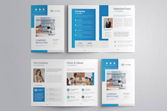 design corporate brochure, company profile, catalog, ebook