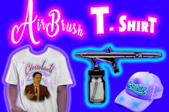make airbrushed t shirt design digitally