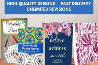 design a professional colorful book cover, amazon kdp book cover, ebook design