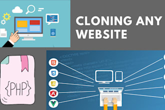 almost copy clone redesign a website in PHP and laravel