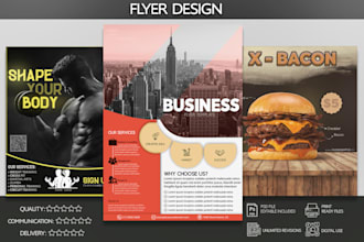 design an attractive flyer for your business or products