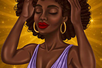 create stunning custom character illustrations with a magical glow