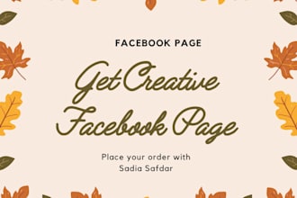 design attractive facebook page for you