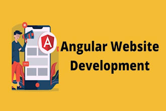 develop website using angular 12