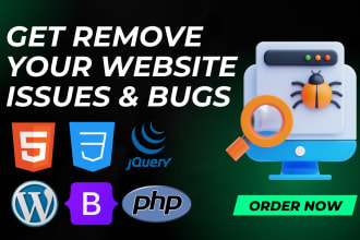 fix errors in HTML, CSS, jquery, PHP, ui landing pages