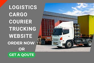 create logistics website, trucking, cargo, dispatch website
