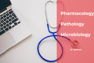 help you in biology, pharmacology , pathology