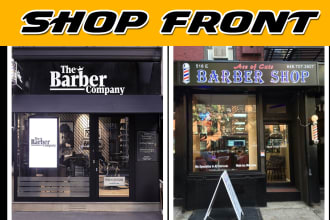 design stunning shop front sign in 24 hours