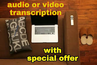 transcript video or audio with an offer