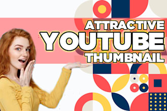 design unique youtube thumbnail for you